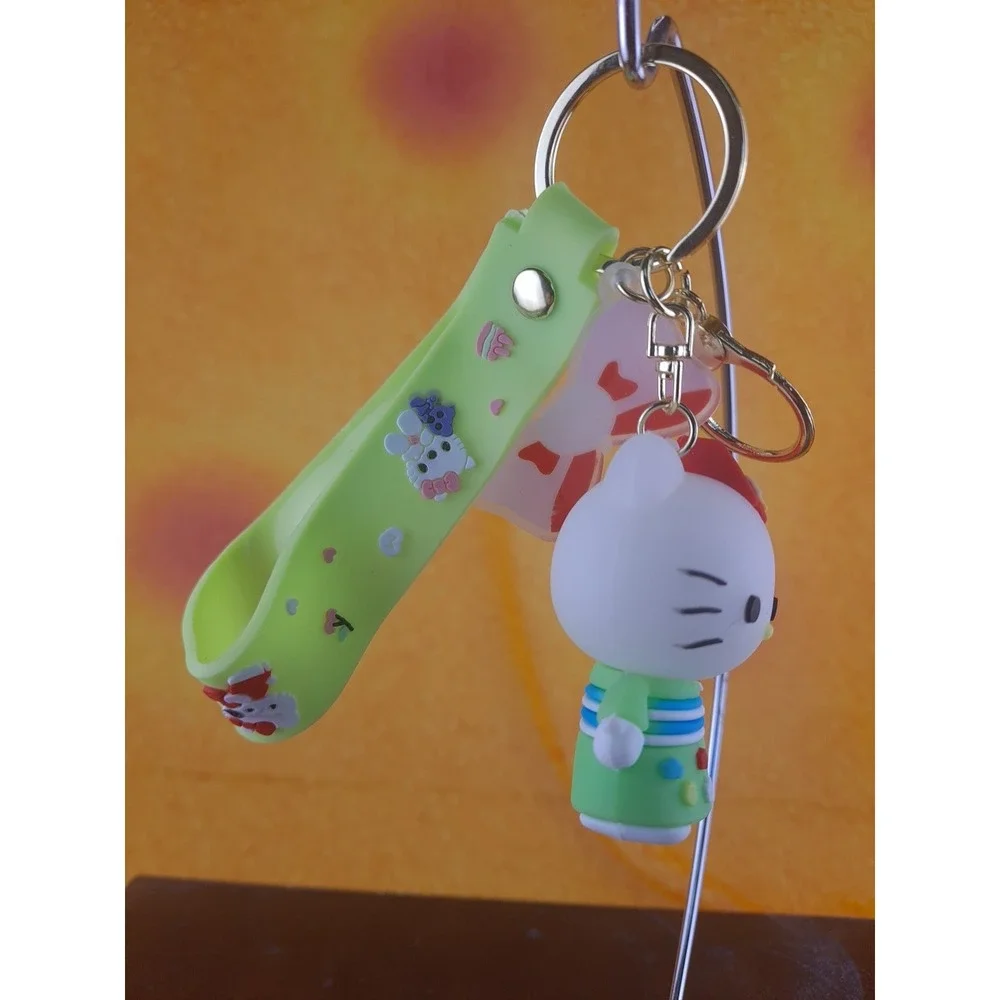 Sanrio Hello Kitty Green‎ Keychain - Bag Charm, Keyring, Backpack Gift